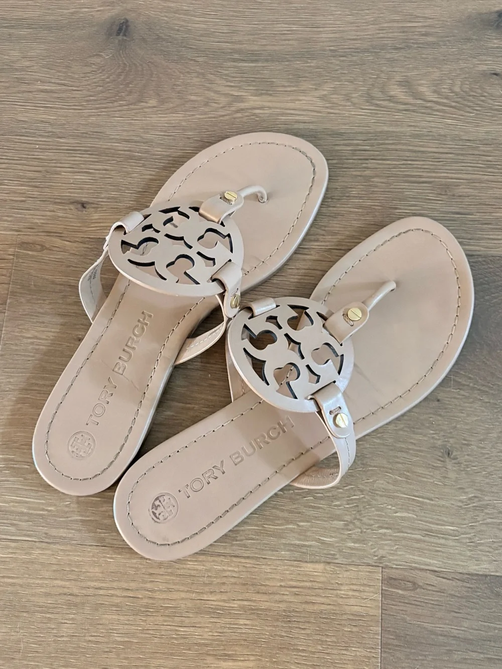 Tory Burch Miller Sandals in Light Sand